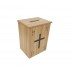 FixtureDisplays® Christian Collection Box Suggestion Fundraising Donation Charity Box Doves Cross 21396